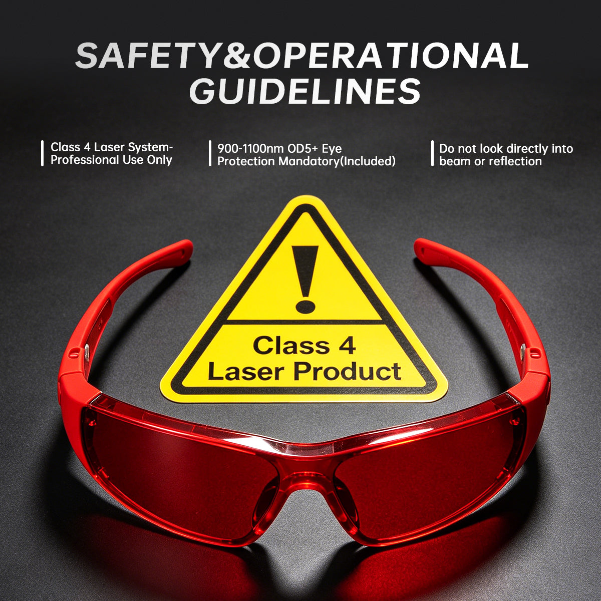 980nm Infrared Laser – Class IV, 120W, Invisible Beam (Safety Goggles Included)